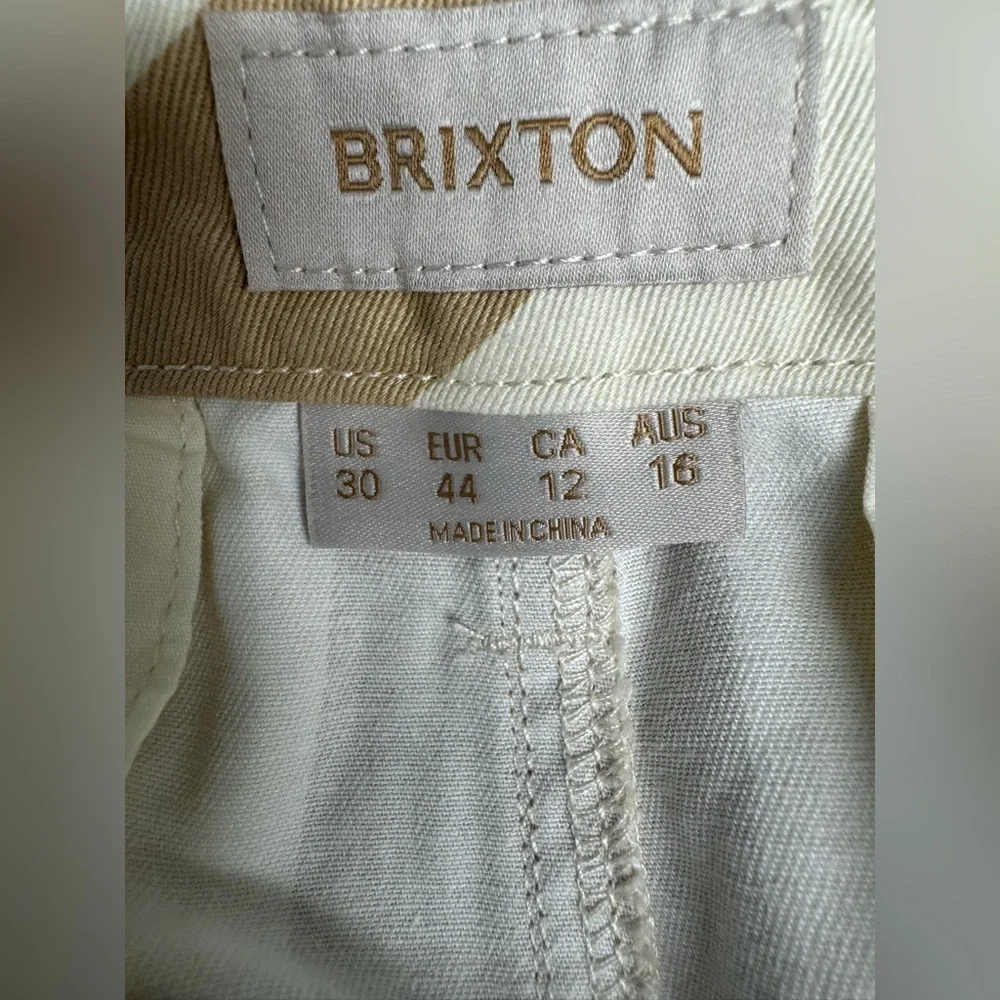 NWOT Brixton Victory wide leg pants in sand - Picture 4 of 9